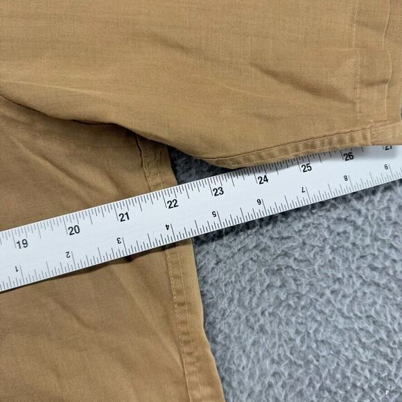 Vintage Enro Shirt Men's Large Brown Solid Point Permanent Press Rockabilly 60s - Picture 4 of 10